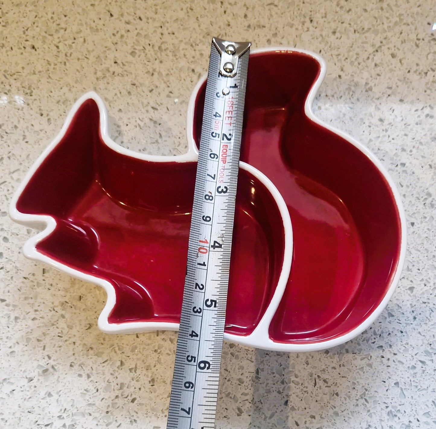 Sagaform Squirrel Nut Bowl: Swedish Design, Red & White
