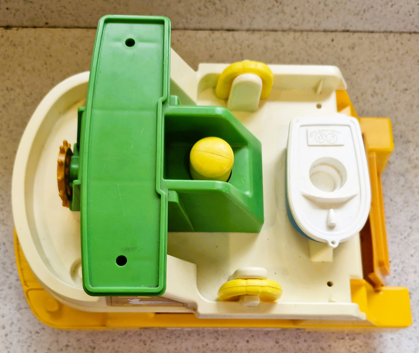 Vintage Fisher Price Ferry Boat Set: 6 Cars, 8 People, Motorbike, Boxed