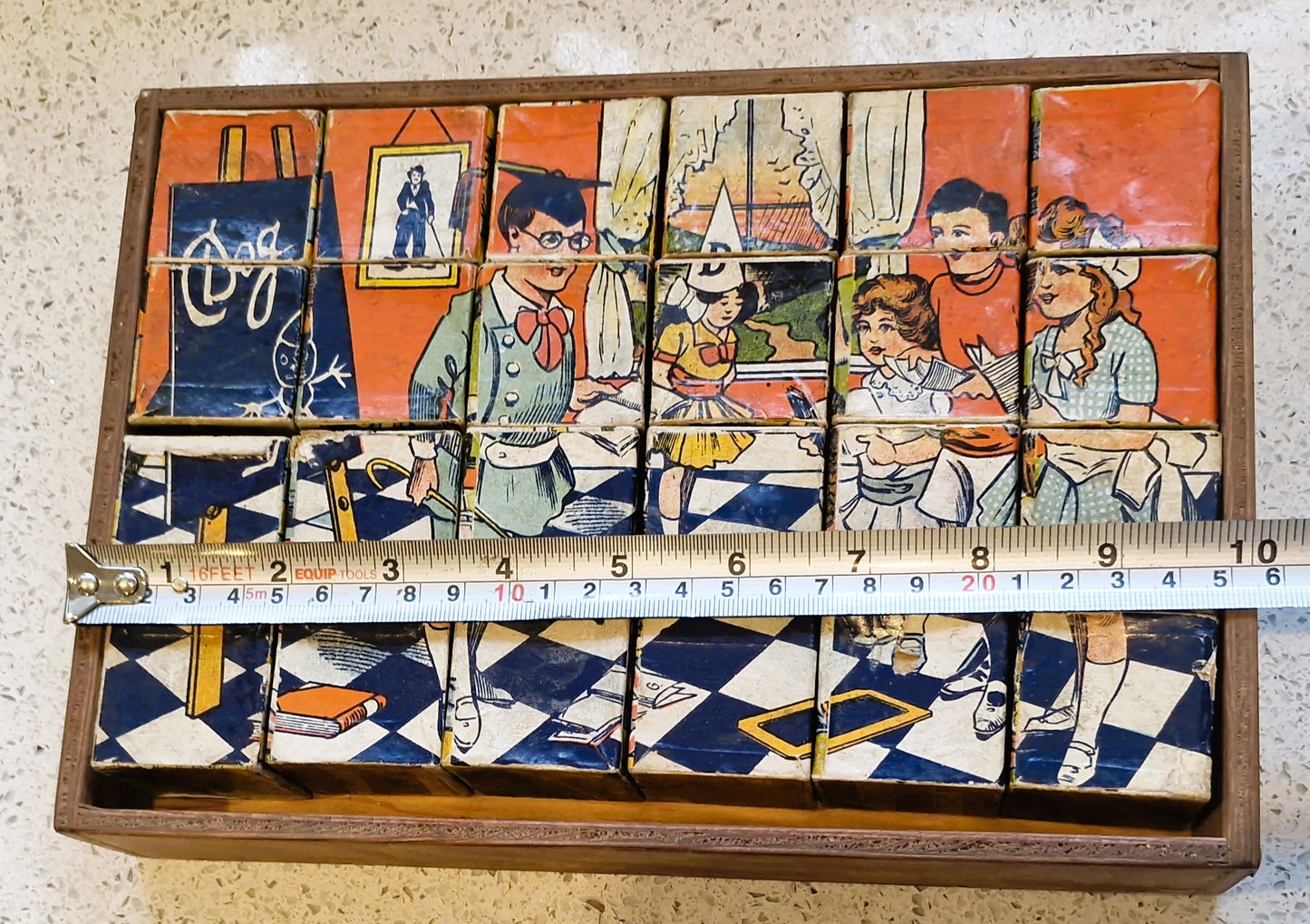 Vintage Block Jigsaw, Antique, Childrens Toys, Vintage Childrens Toys, 30s, 40s, 50s