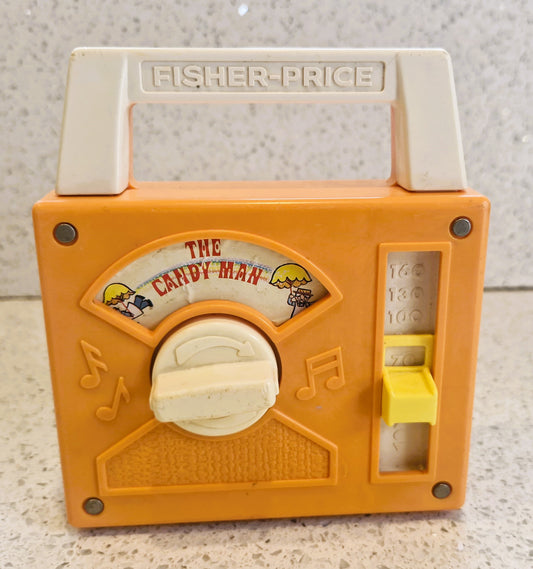 70s, Fisher-Price Radio, Candyman, Fisher Price radio, Fisher Price Music Box