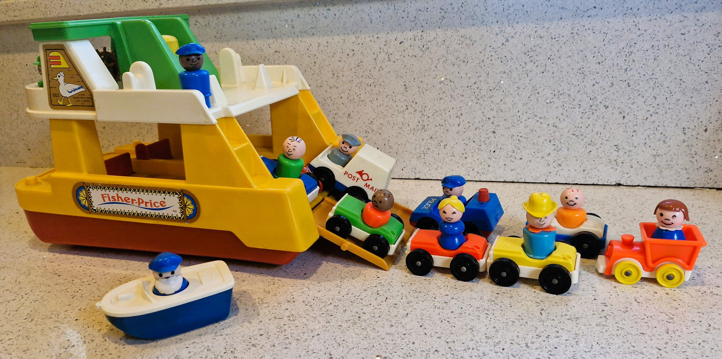 Fisher-Price Play Family Ferry Boat, Vintage Fisher Price Toys, Fisher Price Ferry