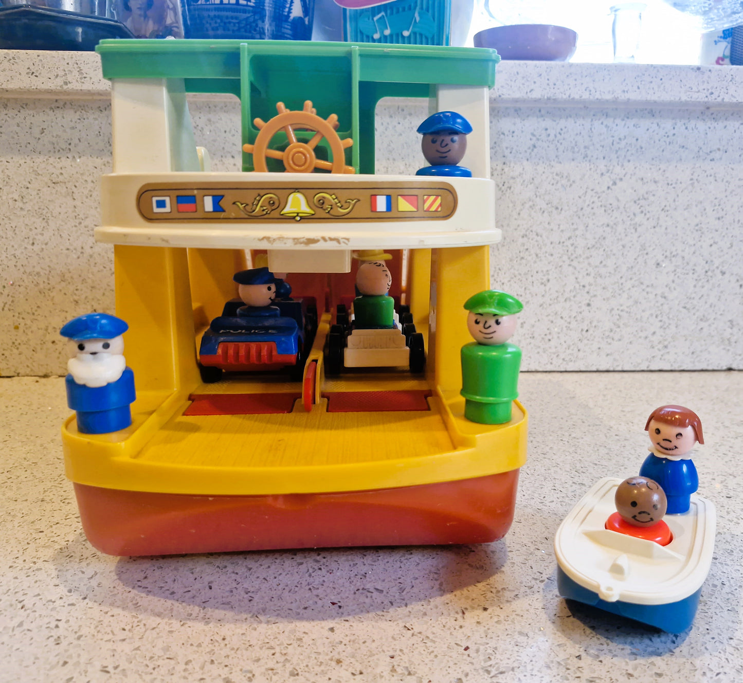 Fisher-Price Play Family Ferry Boat, Vintage Fisher Price Toys, Fisher Price Ferry