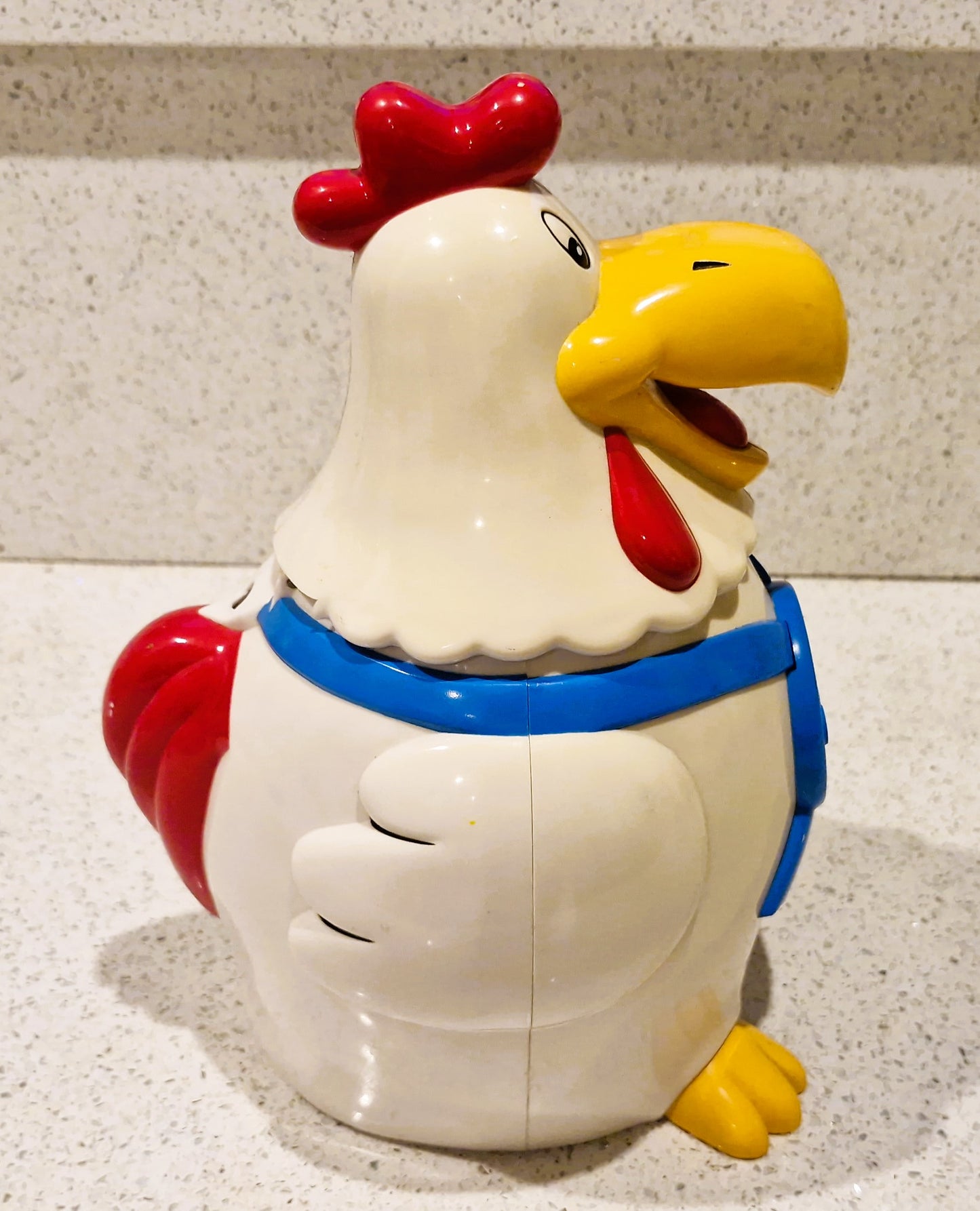 Vintage Rooster Cookie Jar: Novelty, Cock-a-Doodle-Doo Sound, 10 Inches, Fun da Mentals, Talking Cookie Jar