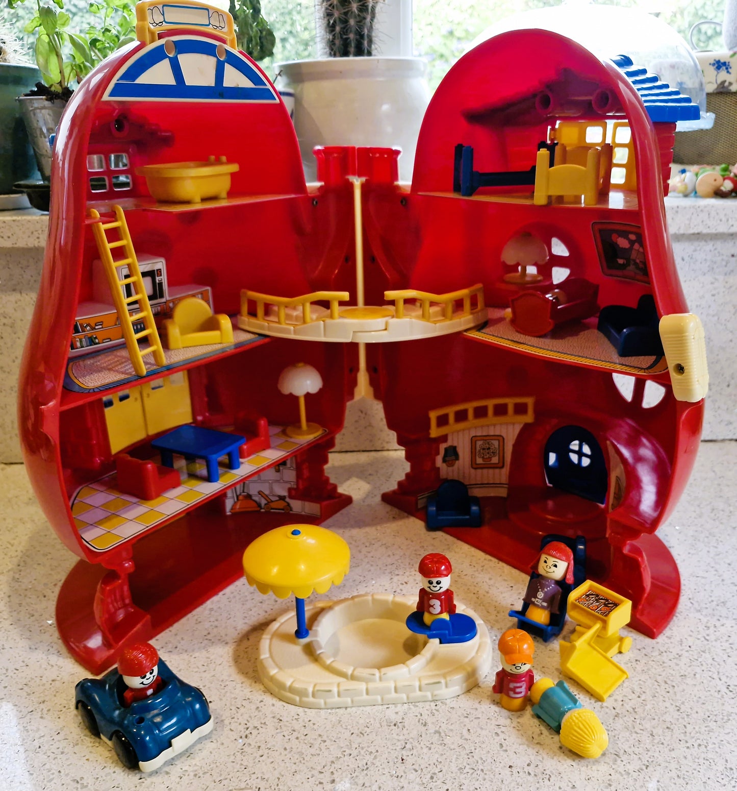 Vintage Matchbox Mushroom Playhouse: RARE Complete Bo