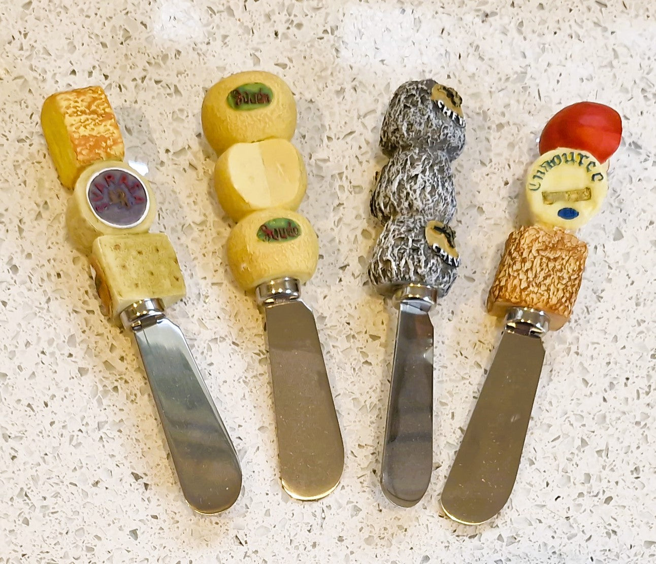 Vintage Cheese Butter spreaders, Quirky, Novelty, Boxed, Immaculate