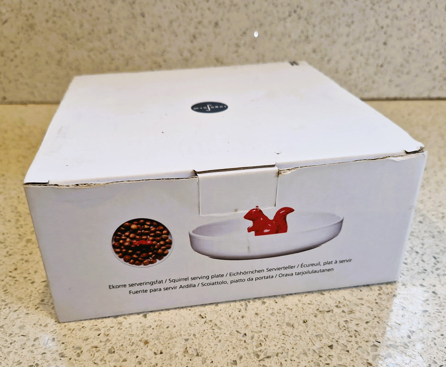 Sagaform Squirrel Nut Bowl: Swedish Design, Red & White