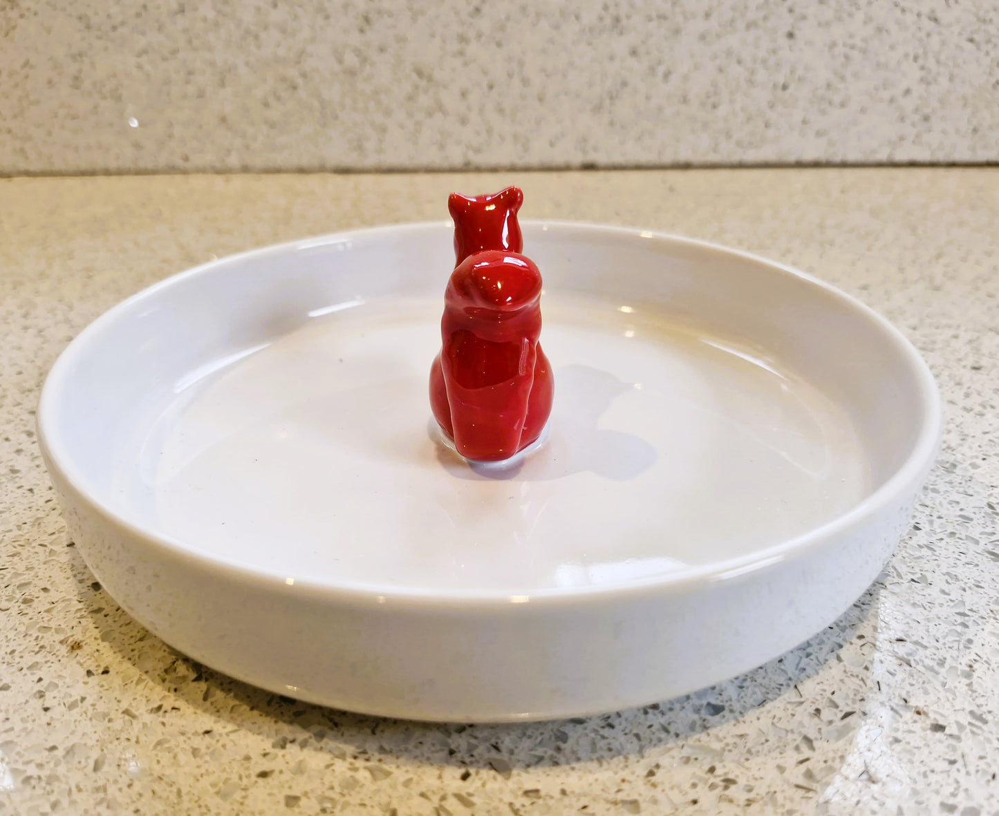 Sagaform Squirrel Nut Bowl: Swedish Design, Red & White