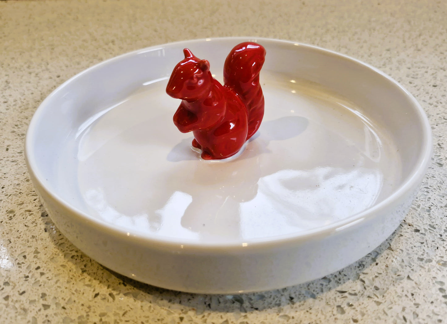 Sagaform Squirrel Nut Bowl: Swedish Design, Red & White