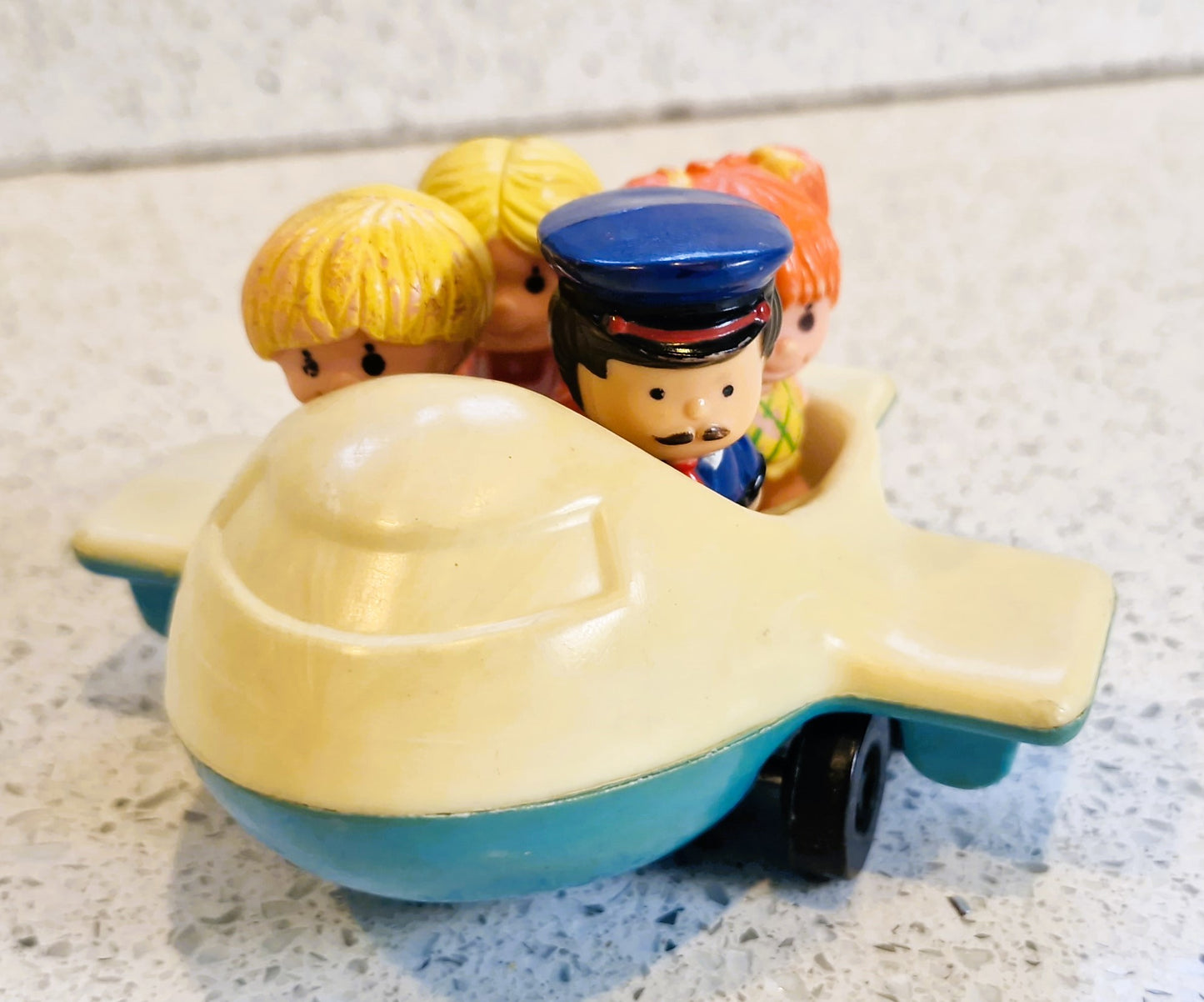 Vintage Tree Tots playset: Tree tots Plane and Pilot Figure - Palitoy Pop Up Tree House Character