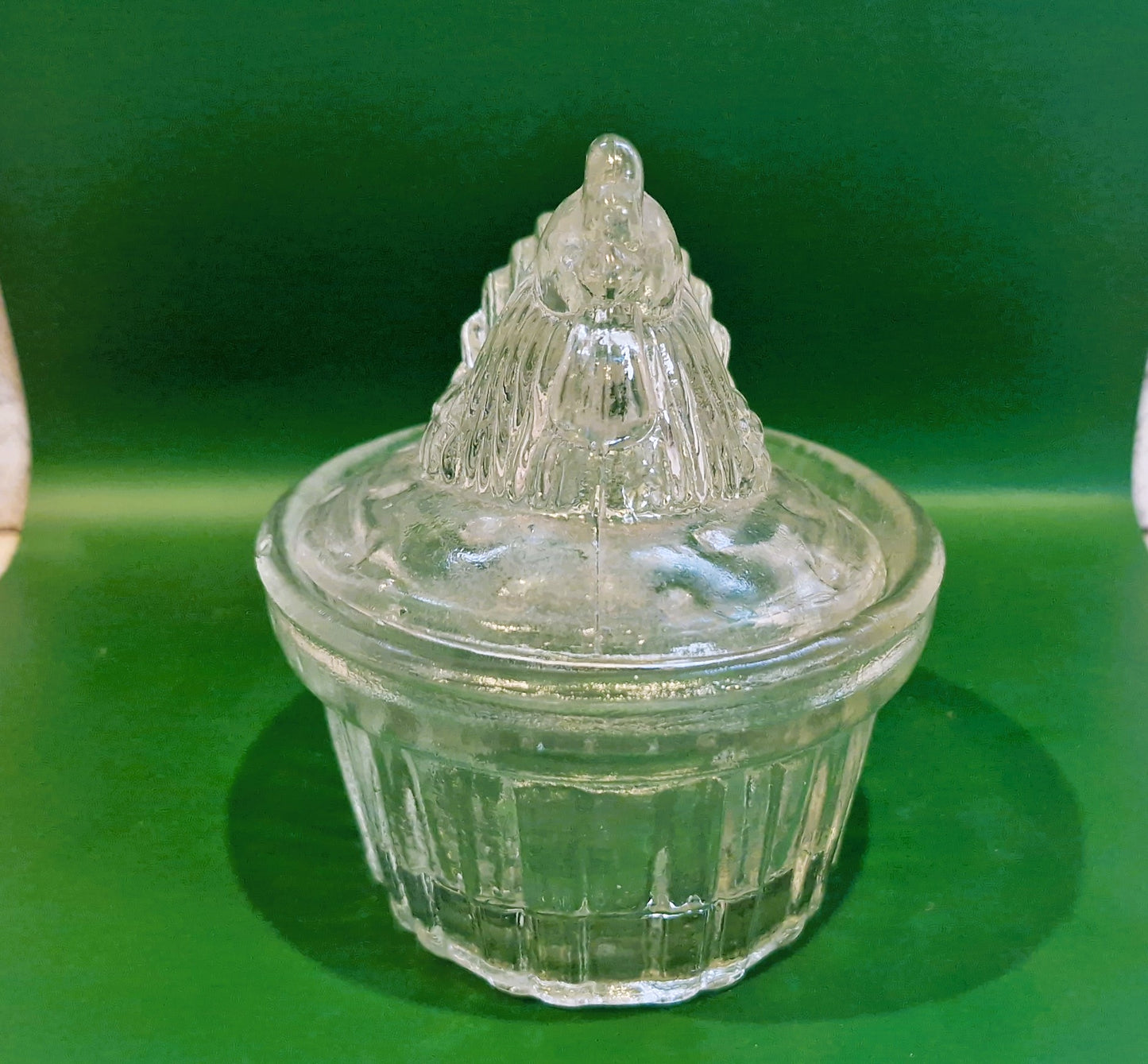 Vintage Glass Chicken Butter Dish: Quirky Kitchen Decor
