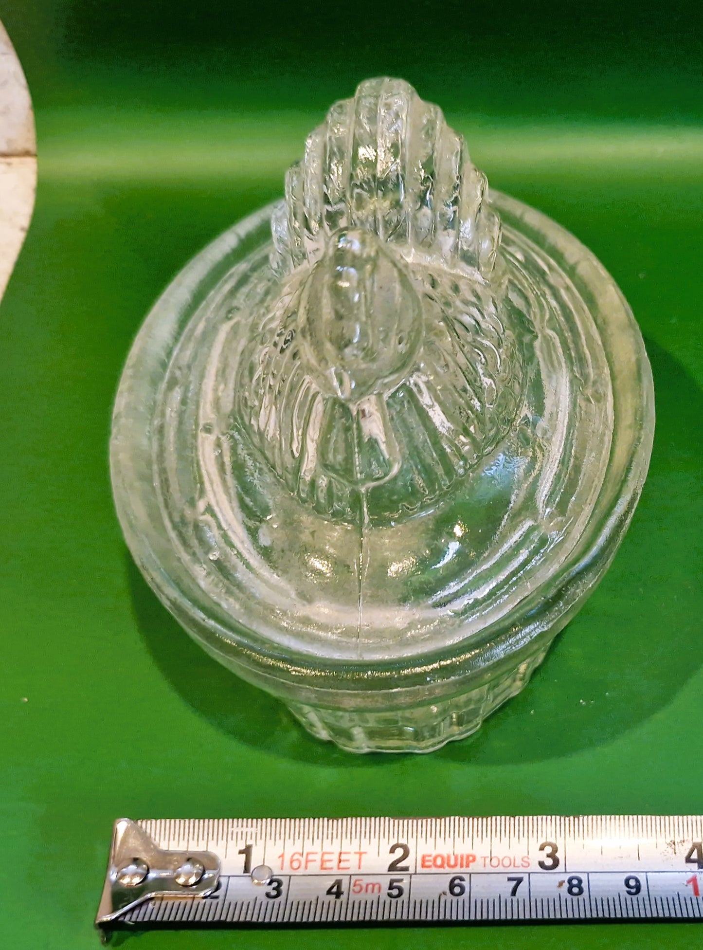 Vintage Glass Chicken Butter Dish: Quirky Kitchen Decor
