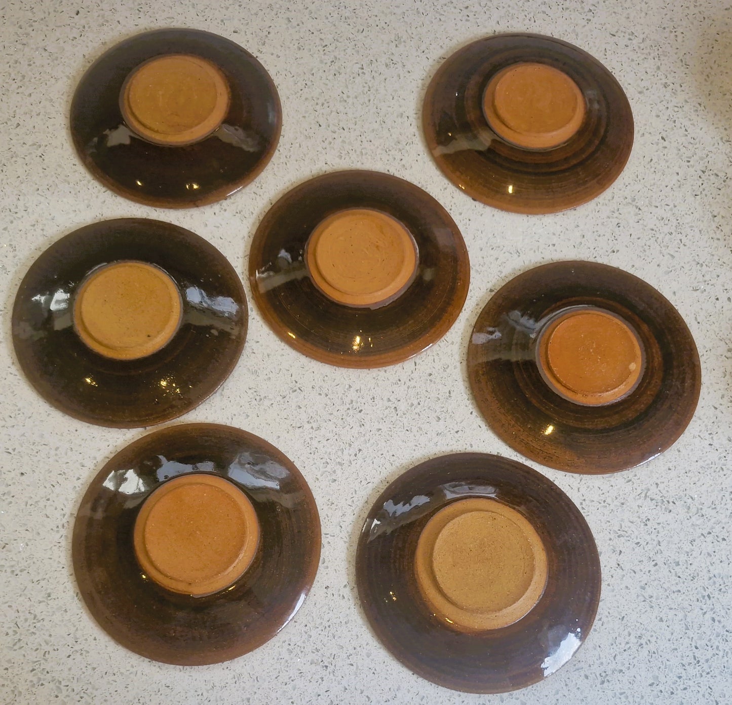 Dieter Kunzemann, Hand Painted Ceramic Coffee Set: Mid-Century Modern, Made in England, 16 Piece