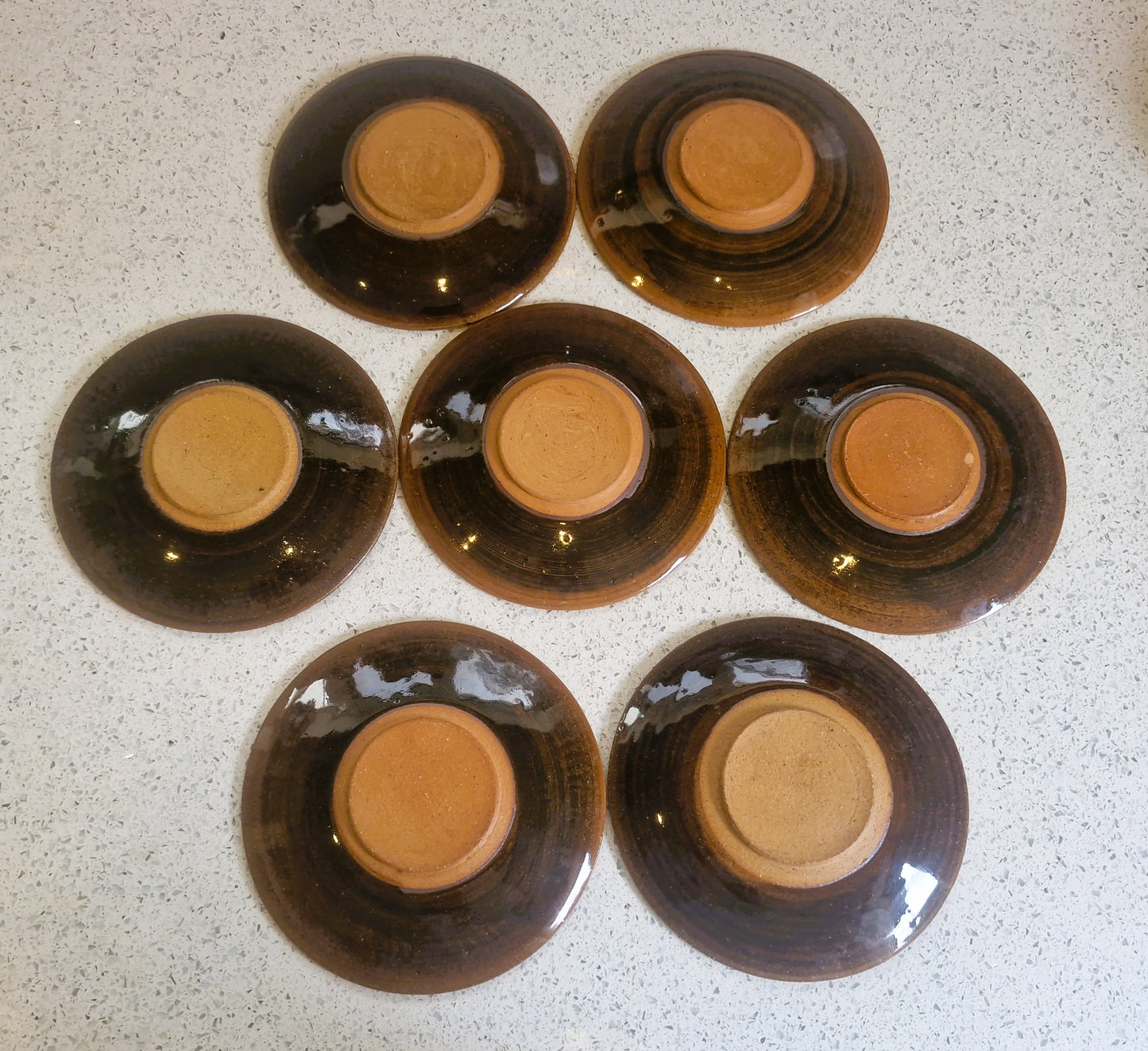 Dieter Kunzemann, Hand Painted Ceramic Coffee Set: Mid-Century Modern, Made in England, 16 Piece
