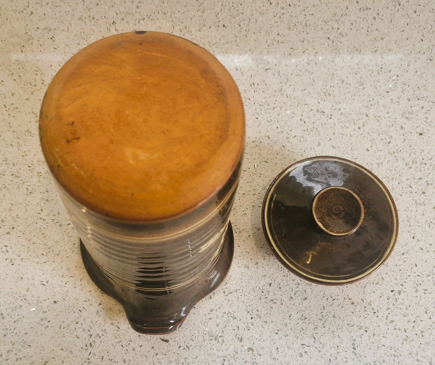 Dieter Kunzemann, Hand Painted Ceramic Coffee Set: Mid-Century Modern, Made in England, 16 Piece