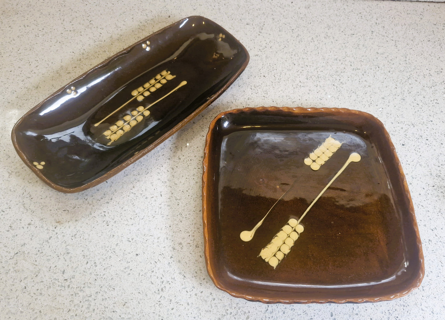 Dieter Kunzemann, Hand Painted Ceramic Coffee Set: Mid-Century Modern, Made in England, 16 Piece