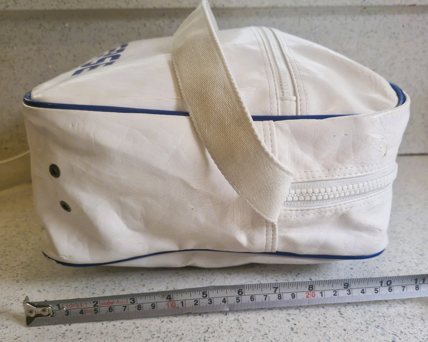 Vintage Converse All Stars Messenger Bag: Large White Crossbody