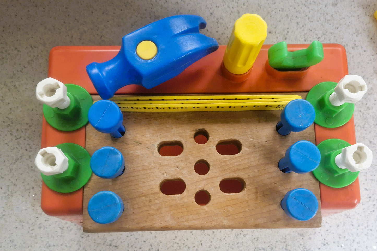 Vintage, Fisher Price Work Bench,  Fisher Price Tool Box, Fisher Price, Carpenter, Pretend Play