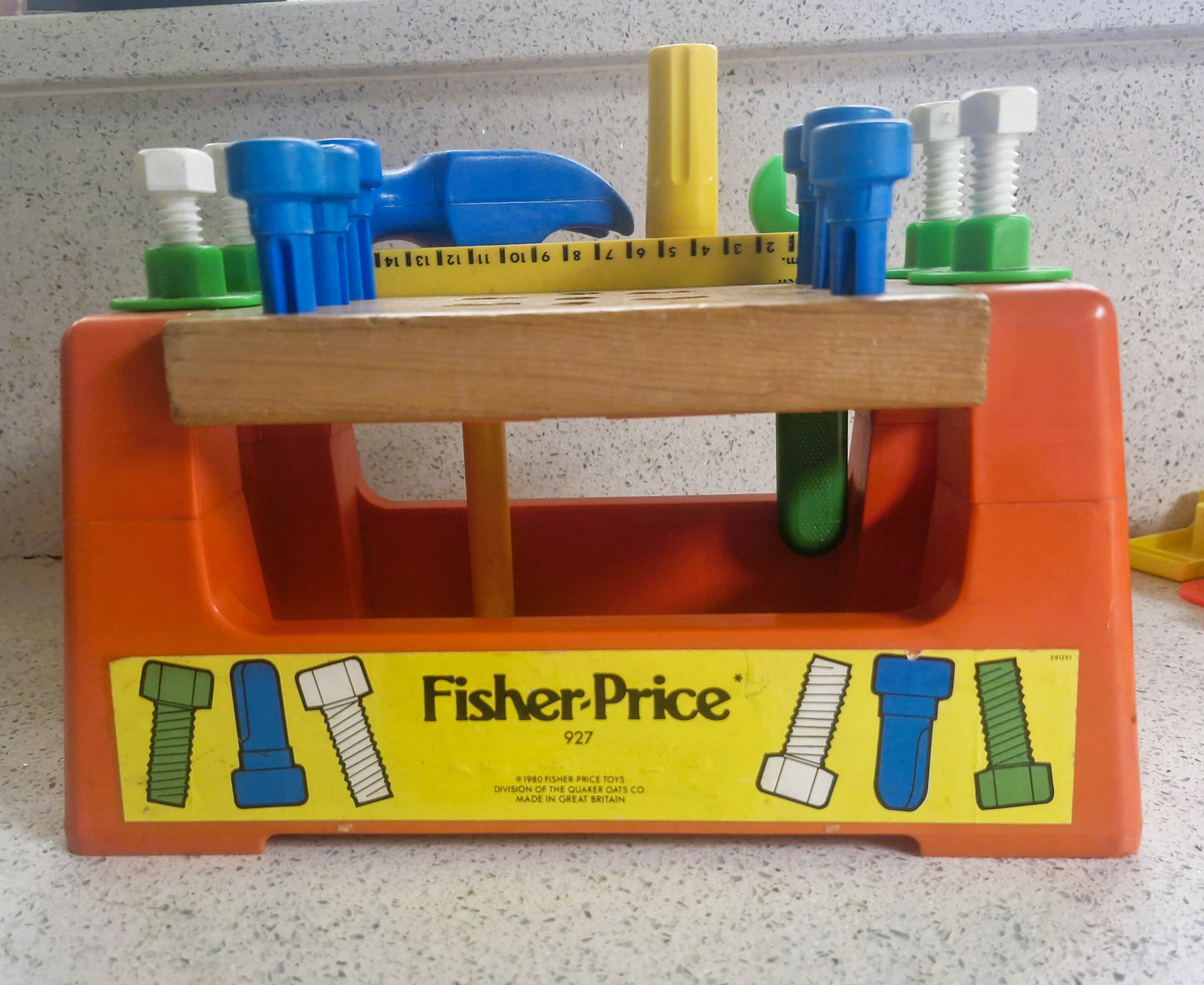 Vintage, Fisher Price Work Bench,  Fisher Price Tool Box, Fisher Price, Carpenter, Pretend Play