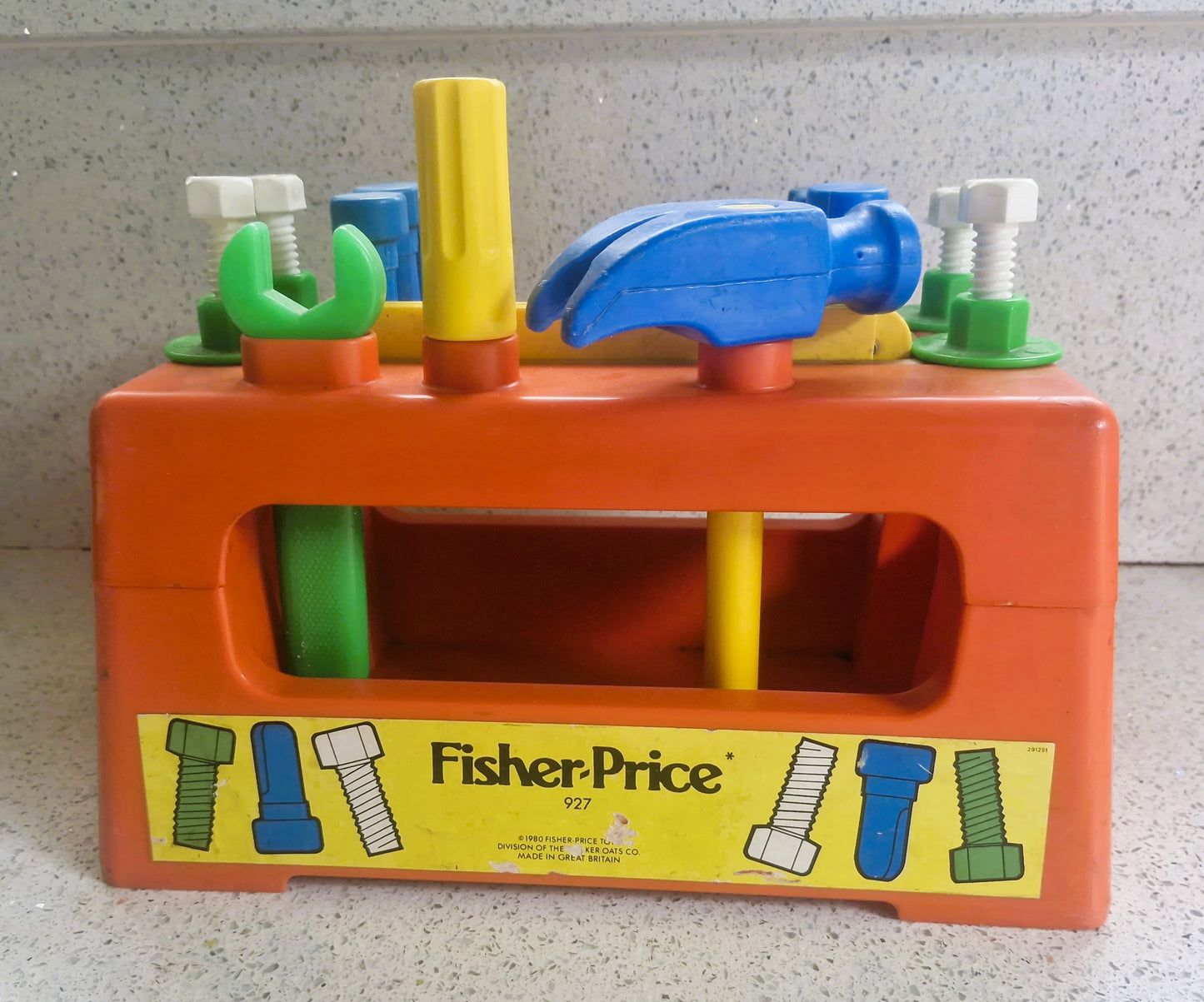 Vintage, Fisher Price Work Bench,  Fisher Price Tool Box, Fisher Price, Carpenter, Pretend Play