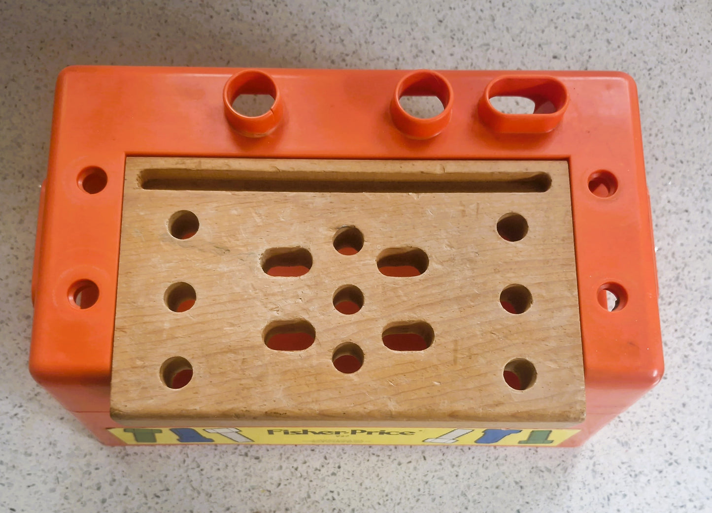 Vintage, Fisher Price Work Bench,  Fisher Price Tool Box, Fisher Price, Carpenter, Pretend Play