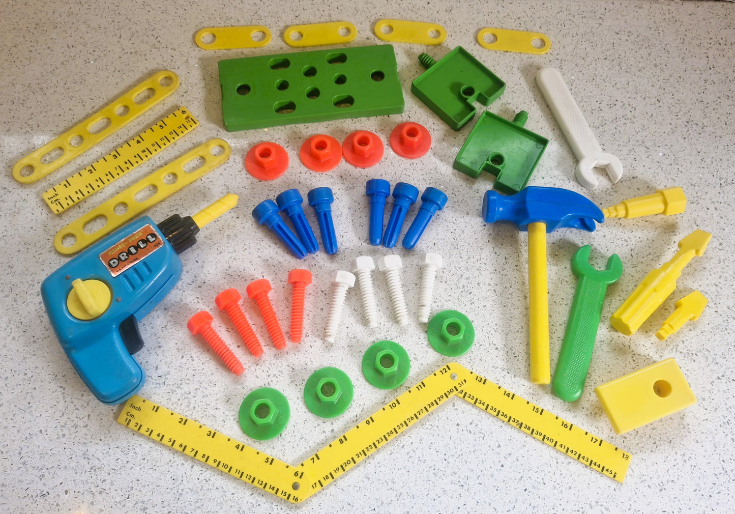 Vintage, Fisher Price Work Bench,  Fisher Price Tool Box, Fisher Price, Carpenter, Pretend Play