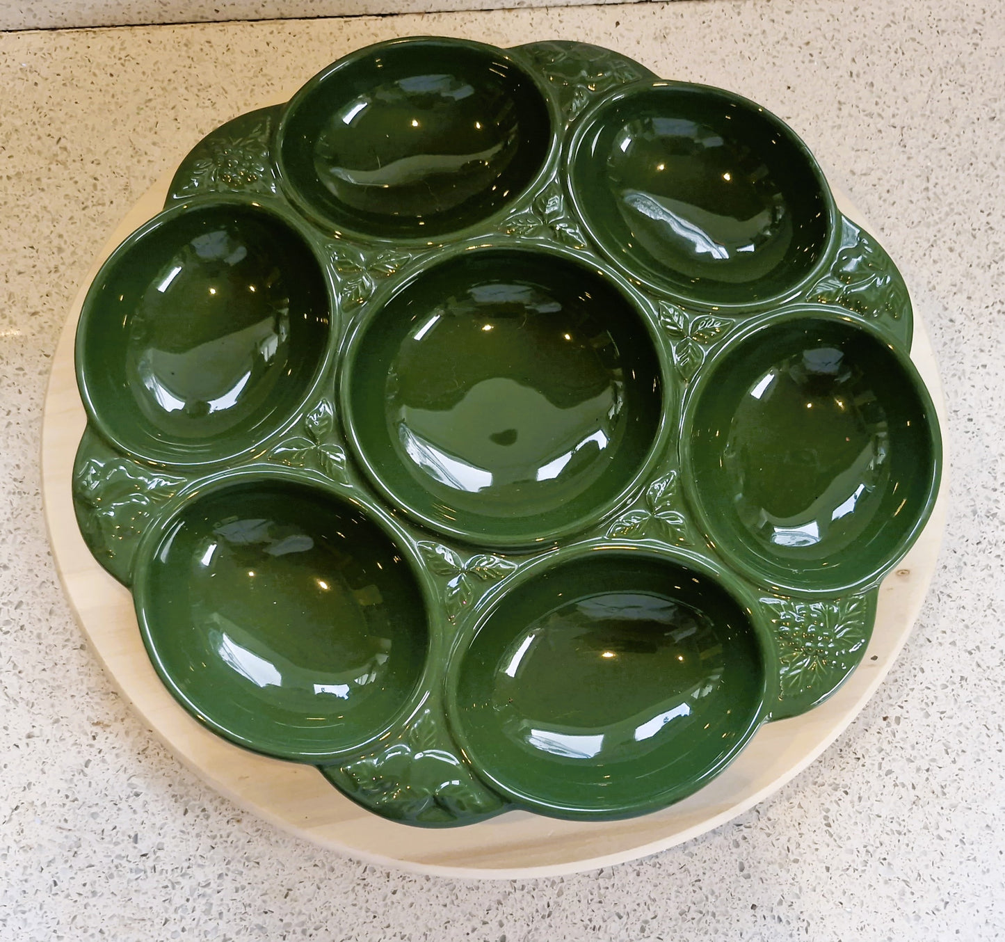 Lazy Susan Sectional Platter: Sectional Serving Platter, Rotating