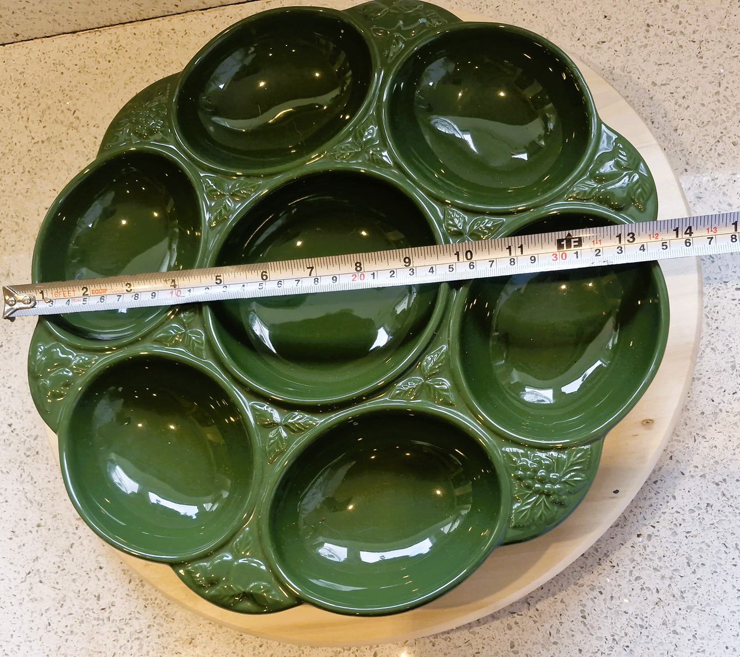 Lazy Susan Sectional Platter: Sectional Serving Platter, Rotating