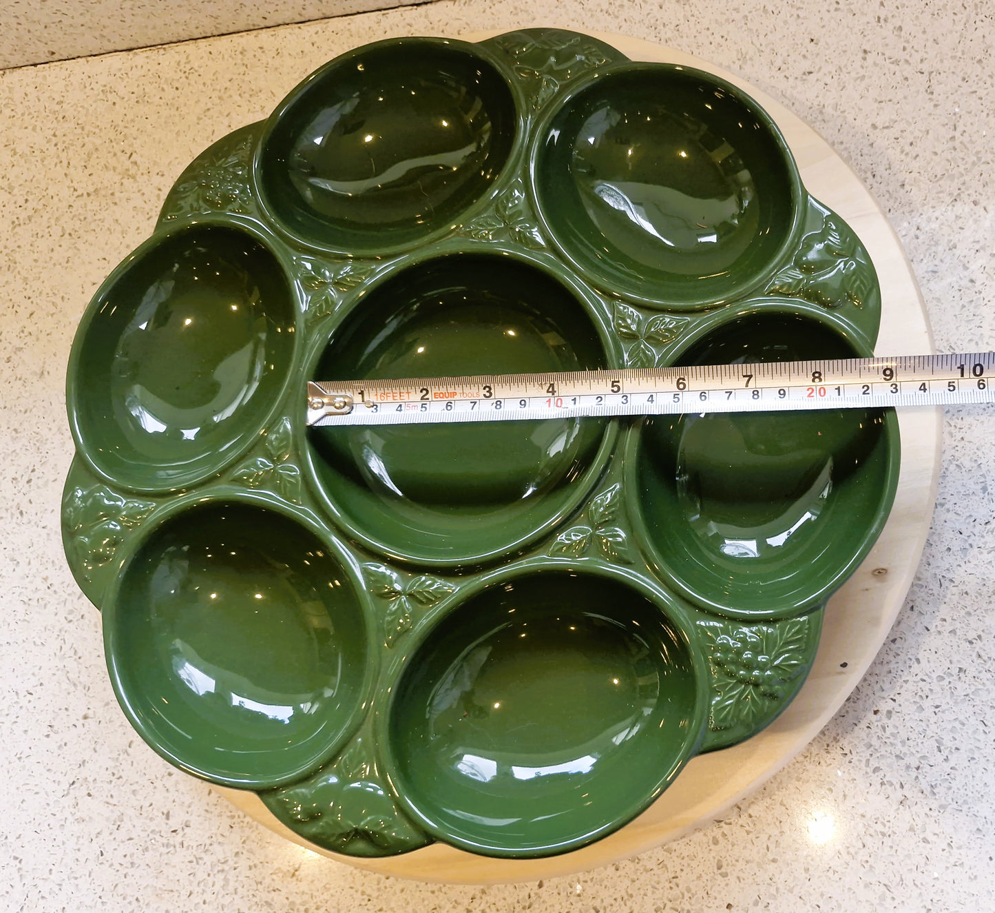 Lazy Susan Sectional Platter: Sectional Serving Platter, Rotating