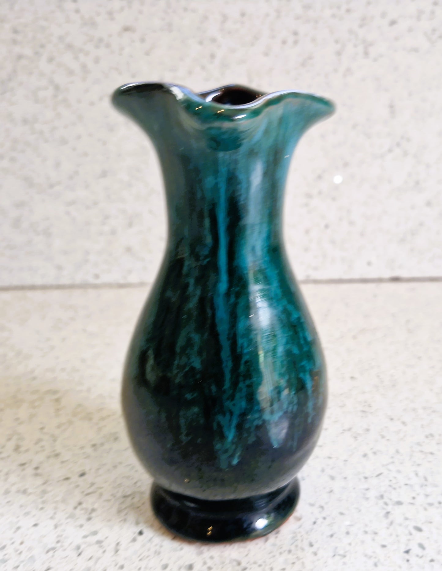Vintage Blue Flame Glaze Pottery Jug: Canadian Studio Pottery, Jug, Creamer