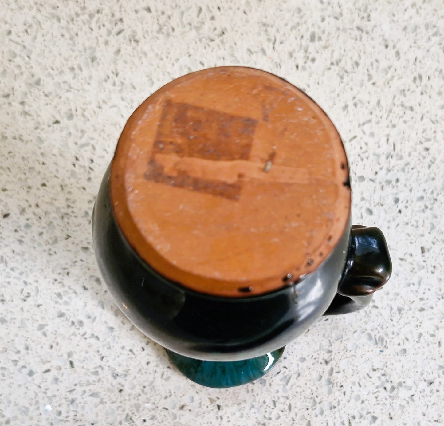 Vintage Blue Flame Glaze Pottery Jug: Canadian Studio Pottery, Jug, Creamer