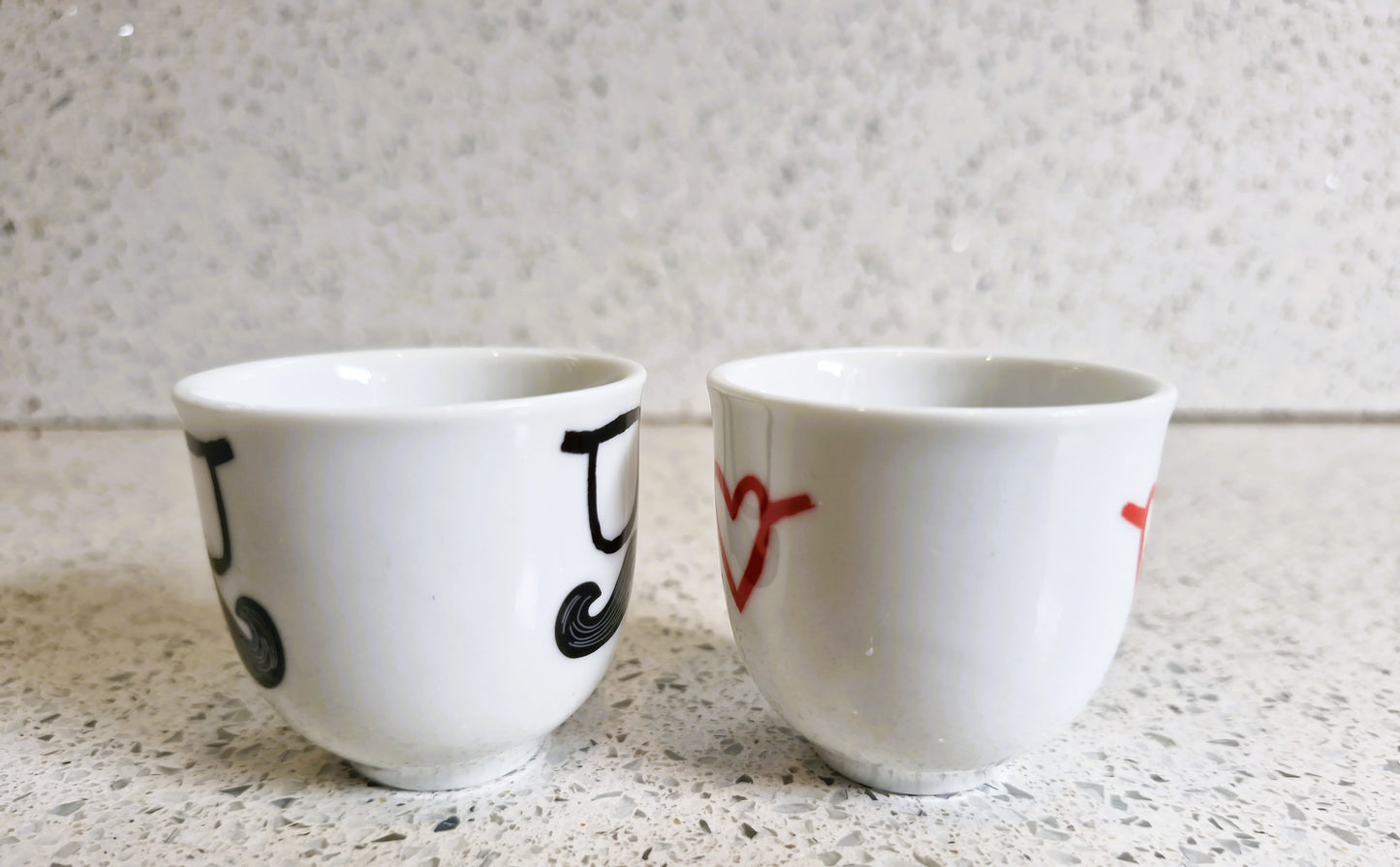 Mr and Mrs Paperchase Egg Cups, Mustachio, Egg Cups, Quirky,