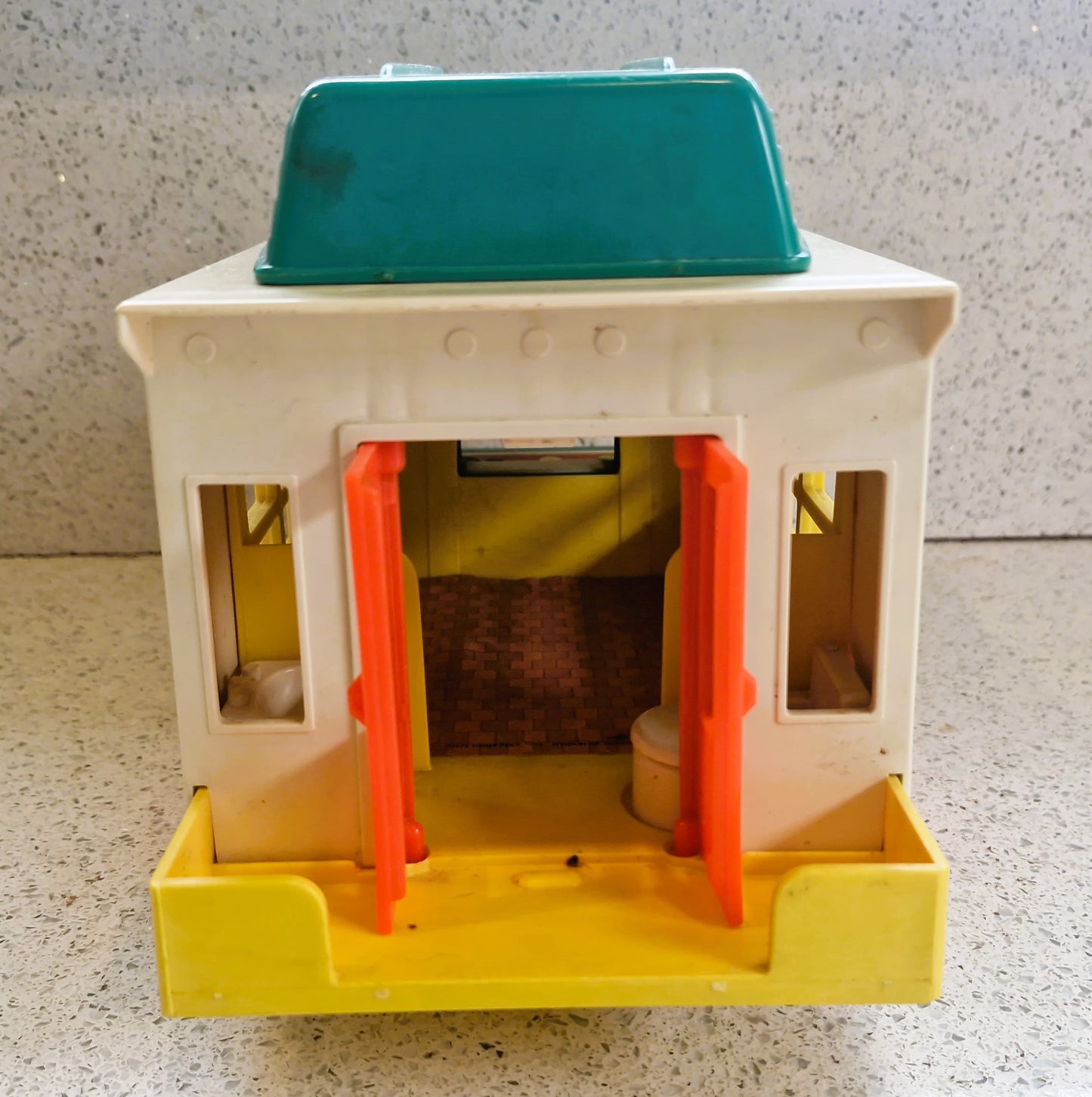 Fisher-Price Vintage Play Family Camper Van, complete, 70s Fisher Price Play Family Camper, 70s. Fisher Price Camper Van