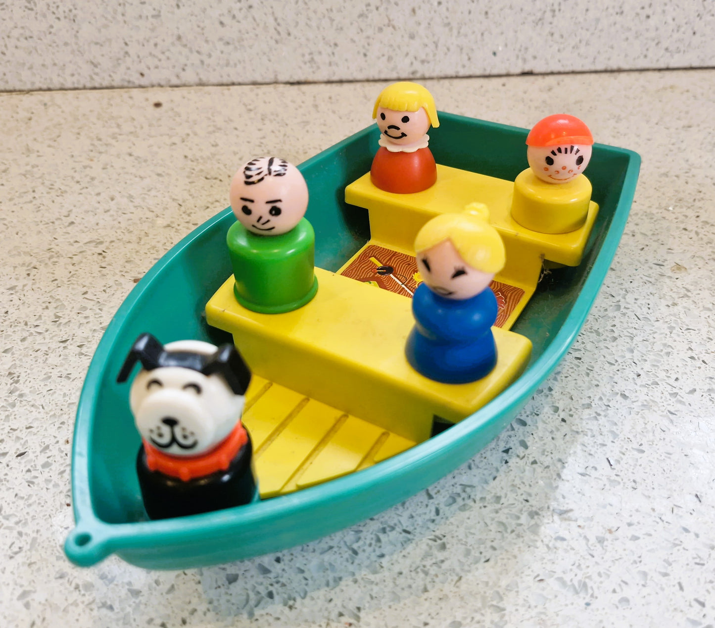 Fisher-Price Vintage Play Family Camper Van, complete, 70s Fisher Price Play Family Camper, 70s. Fisher Price Camper Van