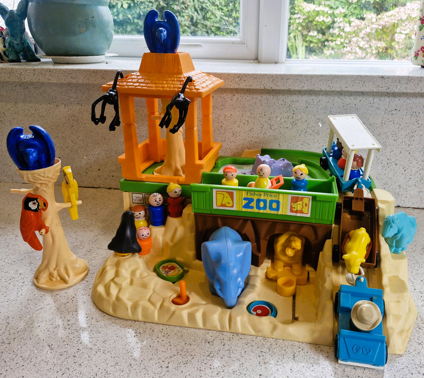 Fisher-Price zoo, Original 80s Vintage Toy, Fisher Price Zoo, Vintage Fisher Price Toy, Boxed