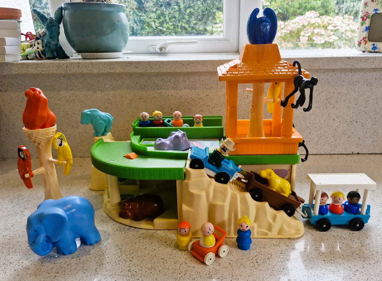 Fisher-Price zoo, Original 80s Vintage Toy, Fisher Price Zoo, Vintage Fisher Price Toy, Boxed