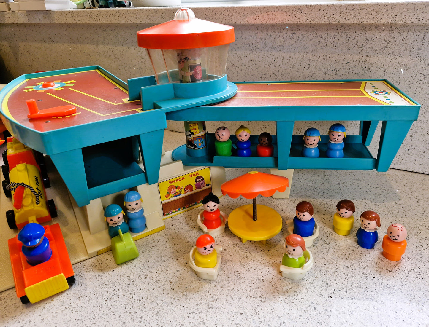 Fisher-Price 70s Airport, Fisher Price Play Family Airport, Fisher Price Little People Airport, Complete