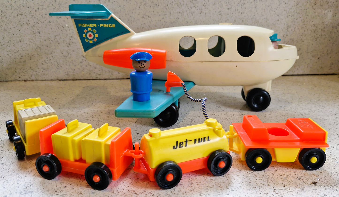 Fisher-Price 70s Airport, Fisher Price Play Family Airport, Fisher Price Little People Airport, Complete