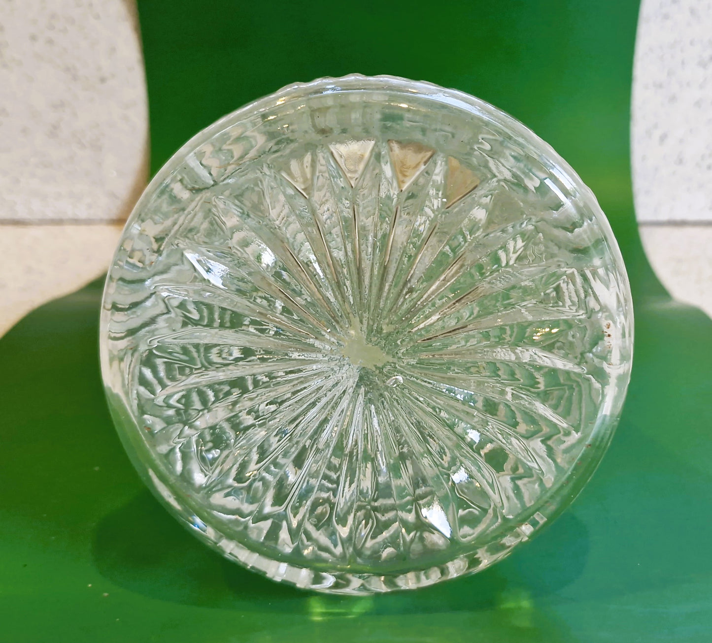 Vintage Cut Glass Decanter: Silver Plated Carafe, Made in England