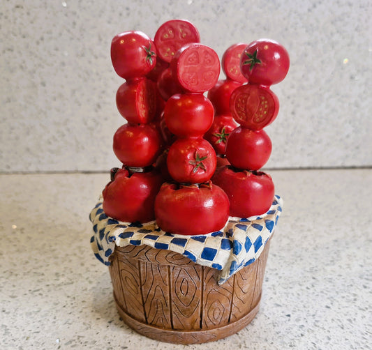 Vintage Tomato Butter Spreaders: Ceramic Handle, Cheese Board Serving