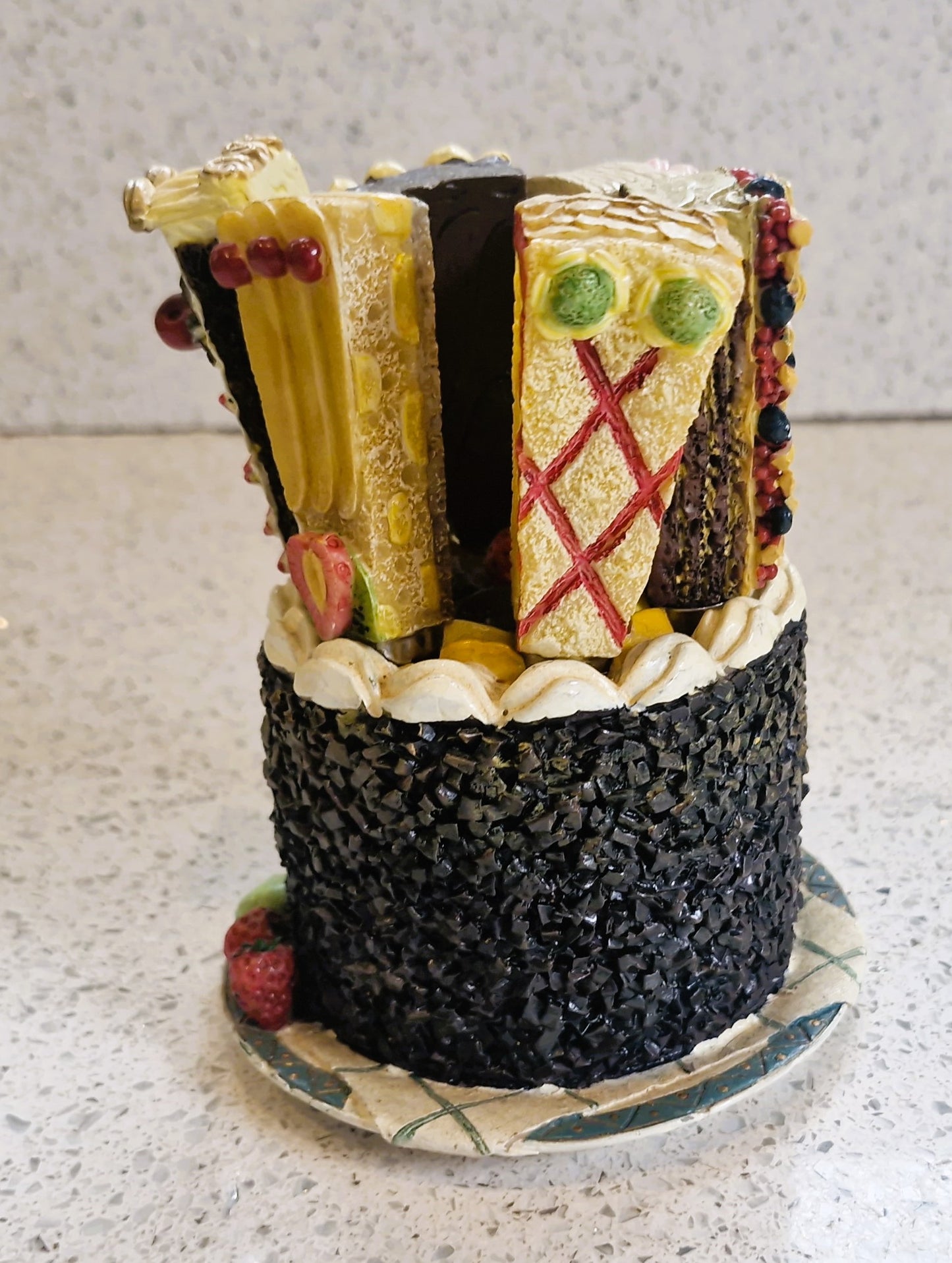 Vintage Patessarie Butter Spreaders, Cake Butter Spreader set, Ceramic Handle,