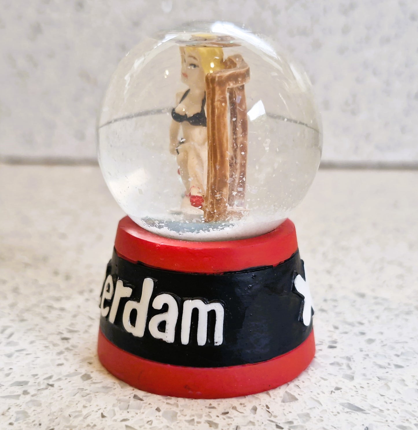 Amsterdam Snow Globe: Red Light District Souvenir