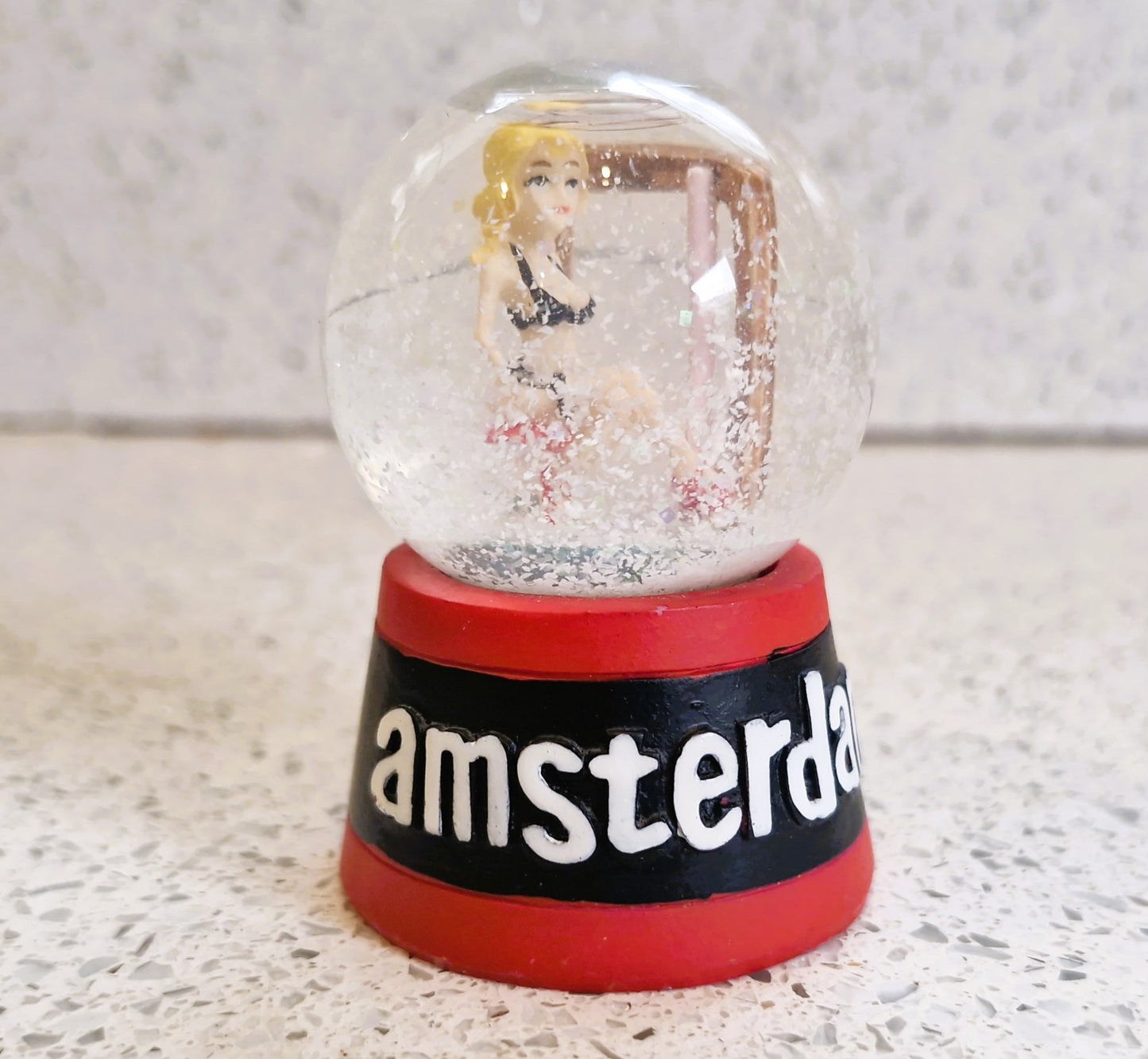 Amsterdam Snow Globe: Red Light District Souvenir