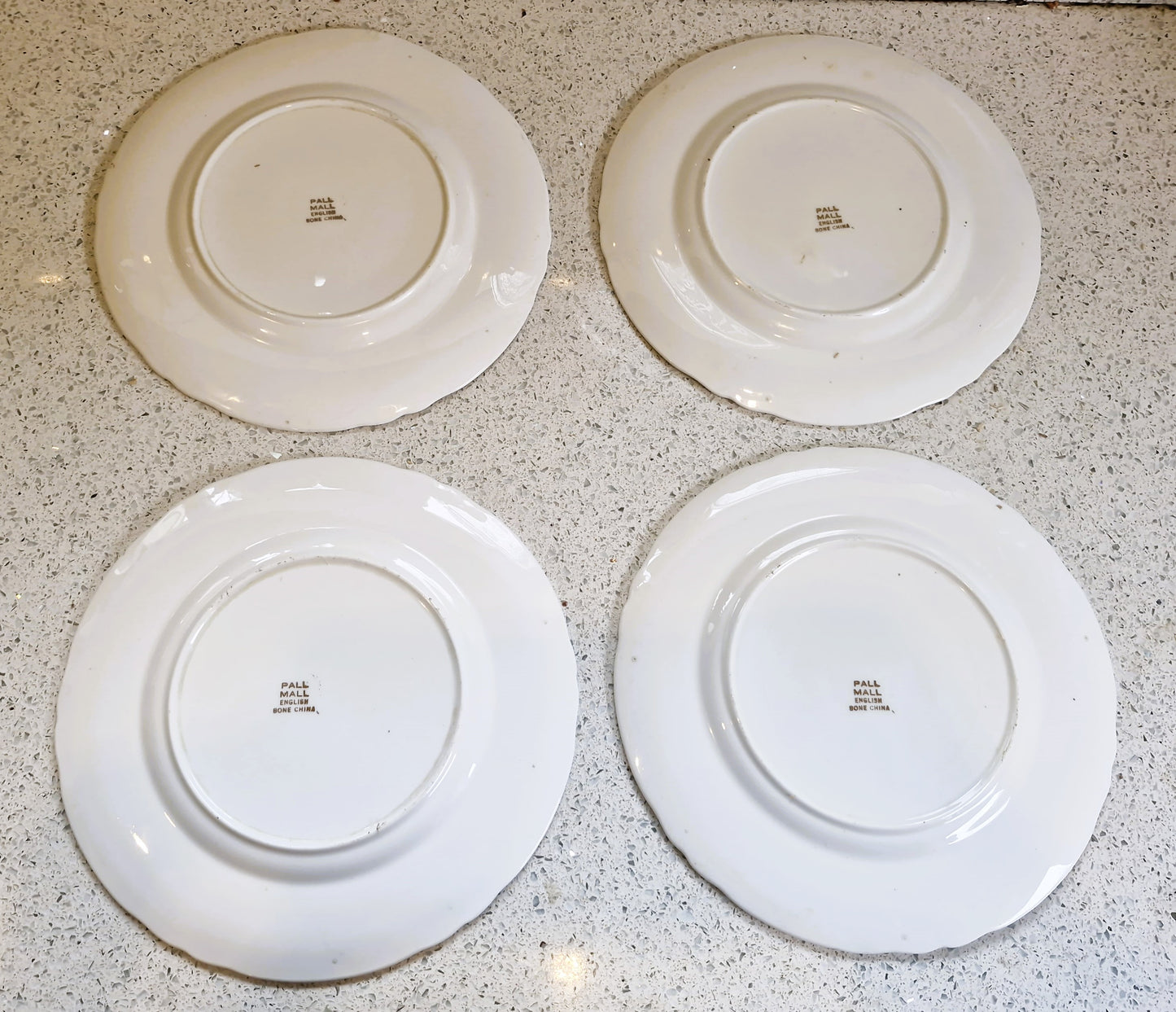 Mid-Century, Vegetable design, Pall Mall Salad Plates: Fine Bone China, England