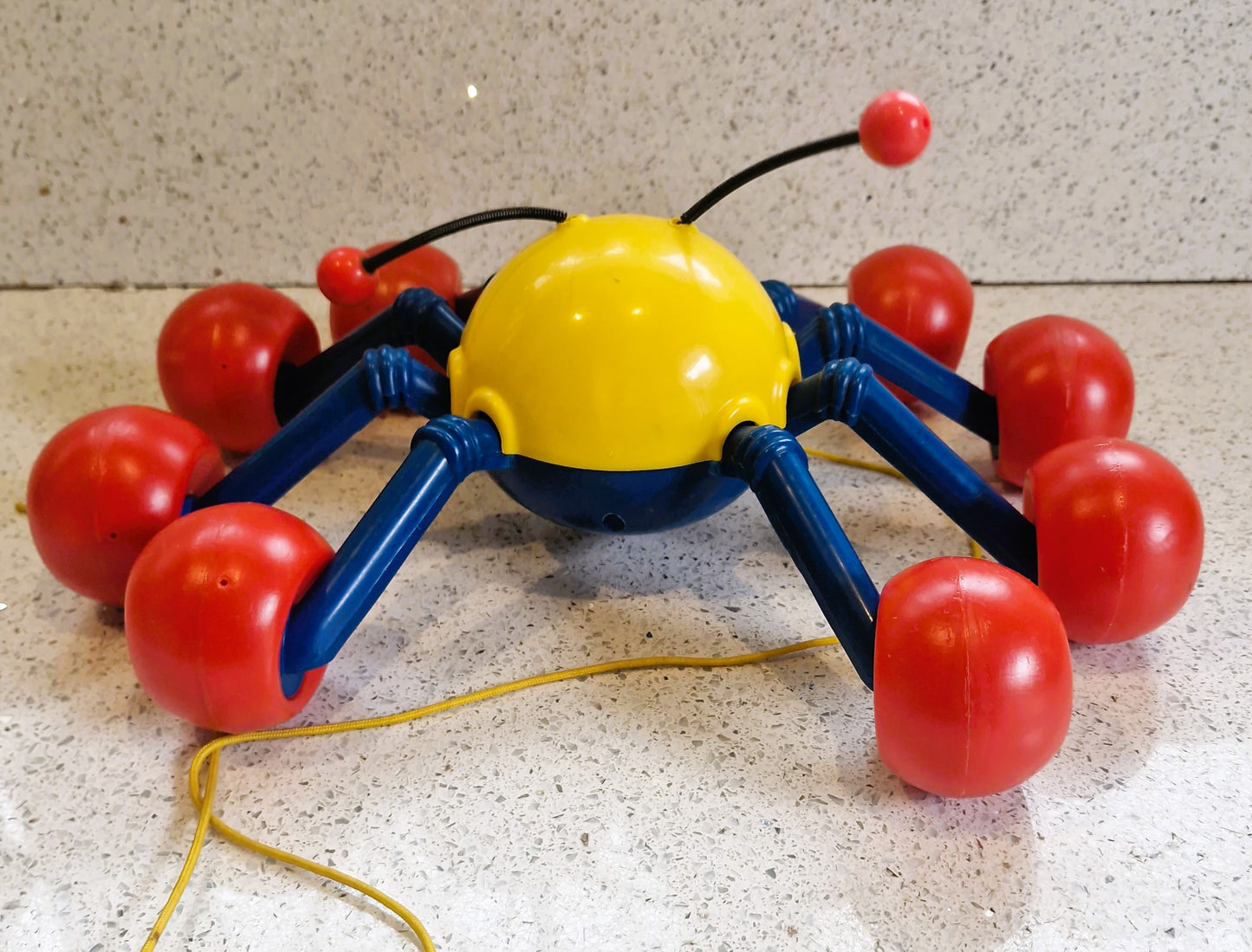 Vintage Kiddicraft Webster Spider, Pull along - 1980s Collectible