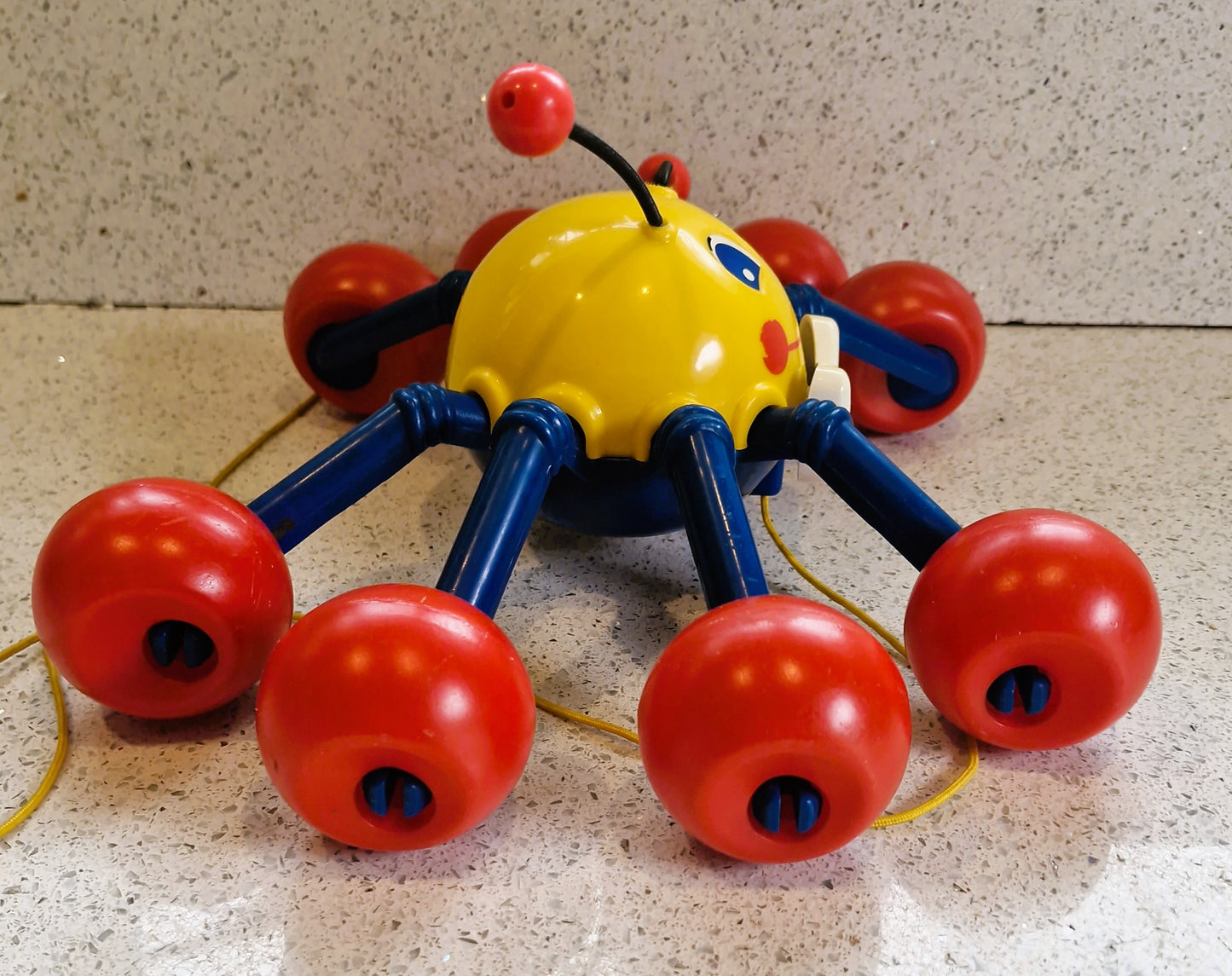 Vintage Kiddicraft Webster Spider, Pull along - 1980s Collectible