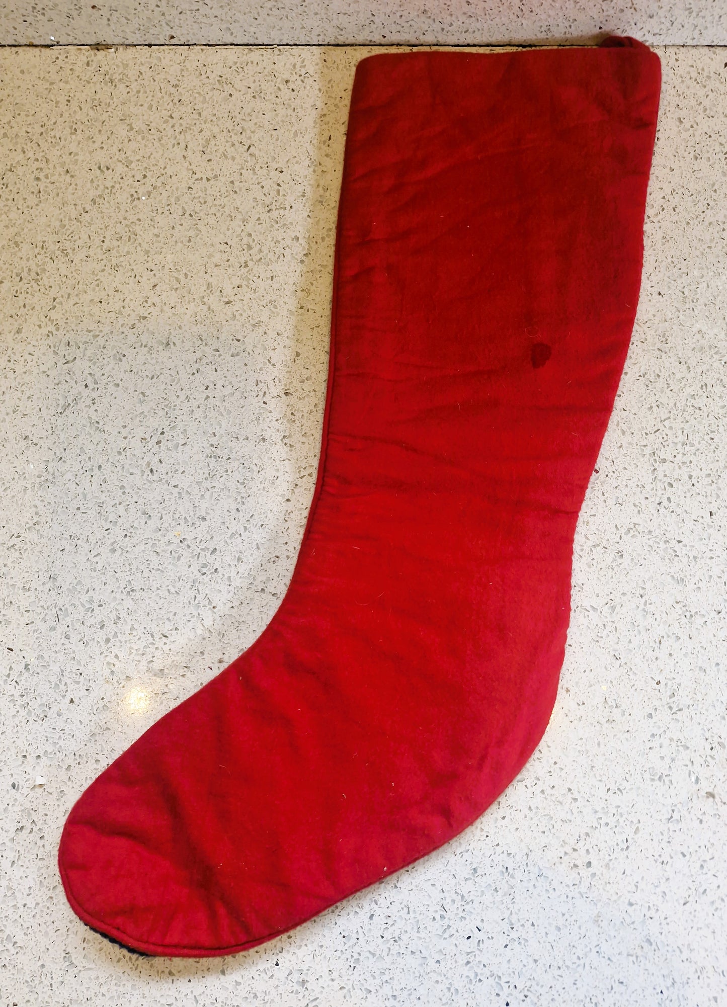 Vintage Christmas Stocking, Teddy Bear, Tapestry Stocking, Hand Made, Unique