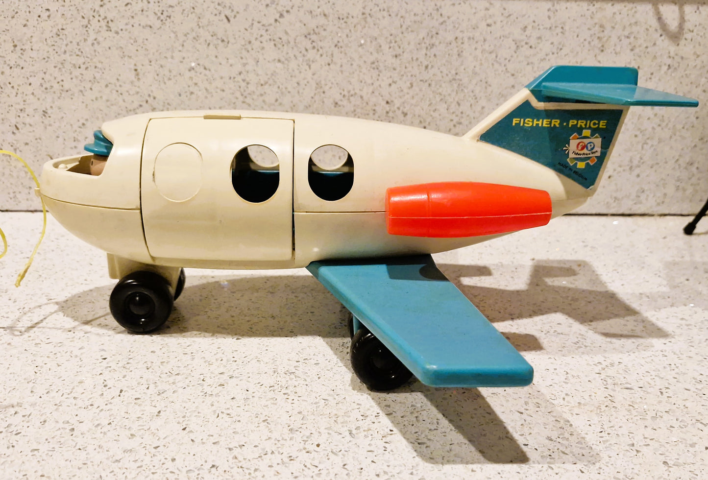 Vintage Fisher Price Little People Airport Set: 1970s Plane, Helicopter & Figures