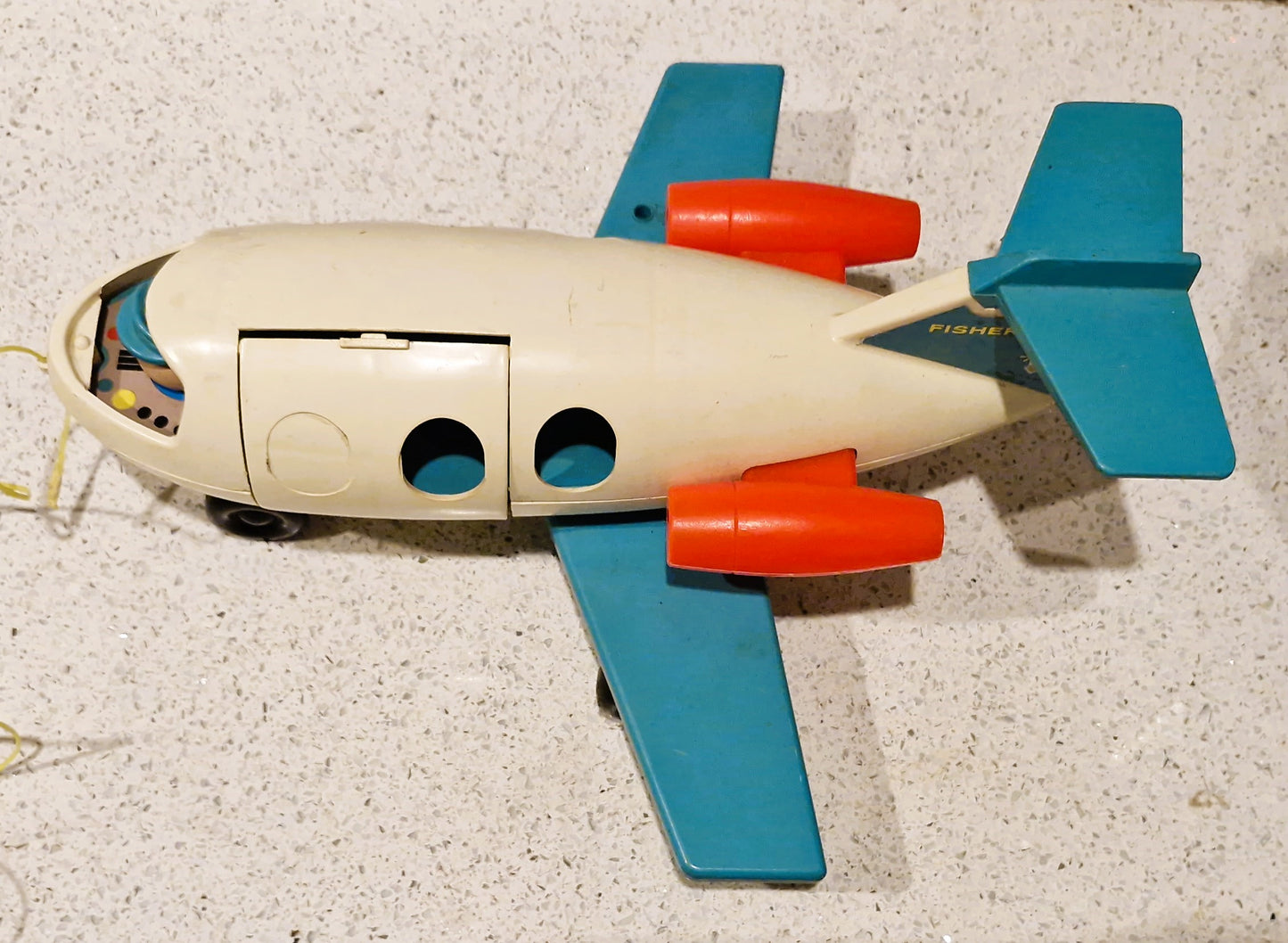 Vintage Fisher Price Little People Airport Set: 1970s Plane, Helicopter & Figures