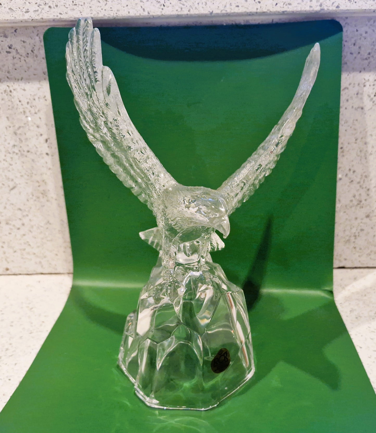 Vintage Eagle Ornament, RCR Crystal, Glass, Excellent Condition, EAGLE Ornament