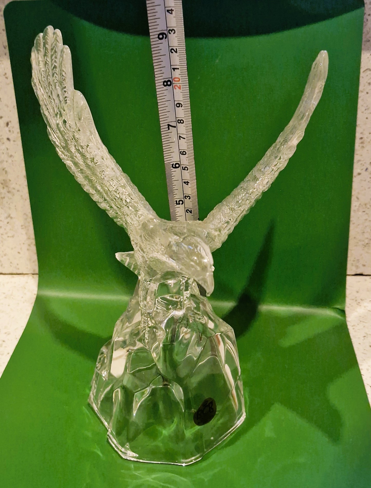 Vintage Eagle Ornament, RCR Crystal, Glass, Excellent Condition, EAGLE Ornament